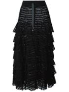 Nicopanda 'ruffle' Skirt, Women's, Size: Medium, Black, Nylon