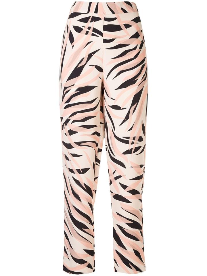 Layeur Printed Straight Trousers - Multicolour