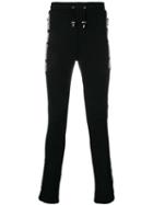 Balmain Logo Side Stripe Track Pants - Black