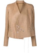 Rick Owens Studded Jacket - Brown