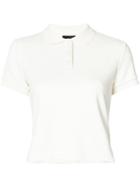 Fenty X Puma - Cropped Polo Top - Women - Nylon/spandex/elastane - Xs, White, Nylon/spandex/elastane