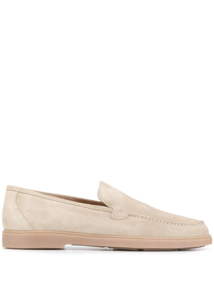 Santoni Plain Loafers - Neutrals