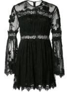 Zimmermann Longsleeve Lace Playsuit, Women's, Size: 1, Black, Polyester/silk