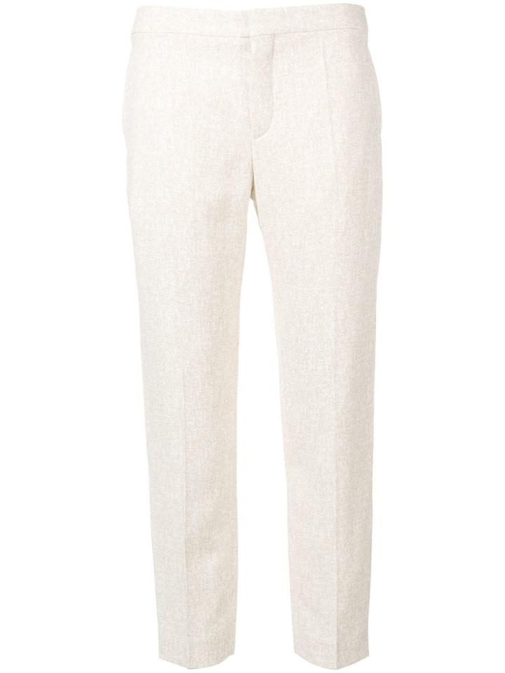 Chloé Cropped Tailored Trousers - Neutrals