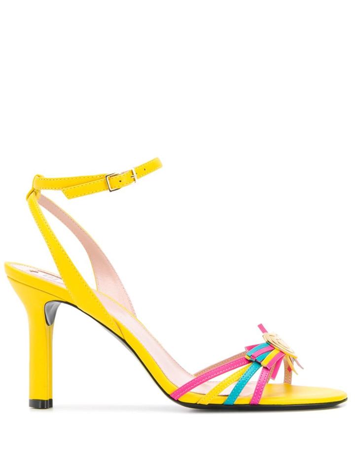 Escada Strappy Heeled Sandals - Yellow