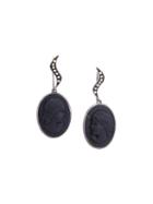 Amedeo Slate Earrings, Women's, Black