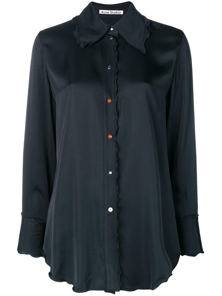 Acne Studios Irregular Scalloped Shirt - Blue