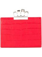 Alexander Mcqueen Four Ring Clutch Bag - Red