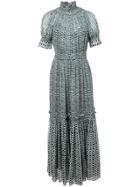 Proenza Schouler Crepe Chiffon Tiered Dress - Black