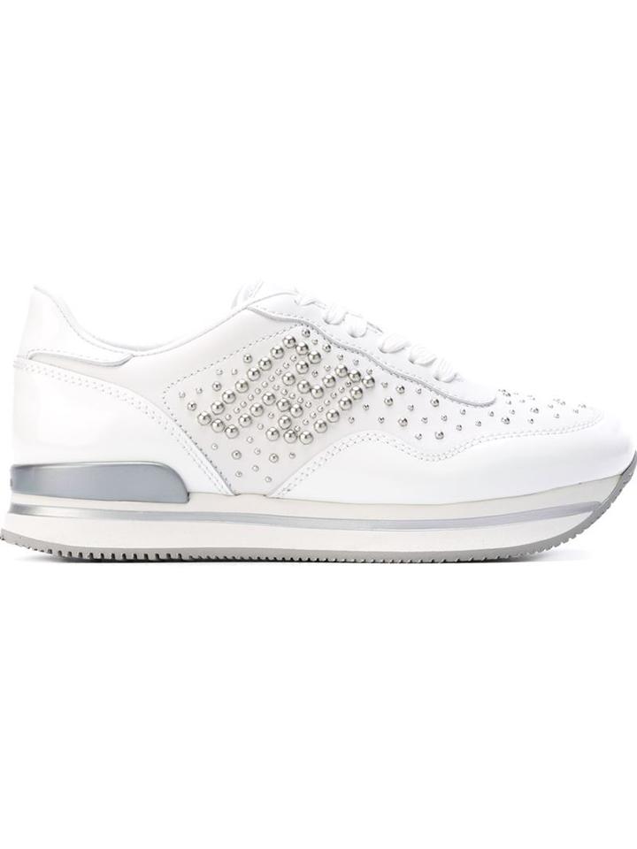 Hogan Stud Embellished Sneakers