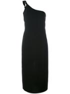 Toteme - One Shoulder Dress - Women - Polyester - M, Black, Polyester