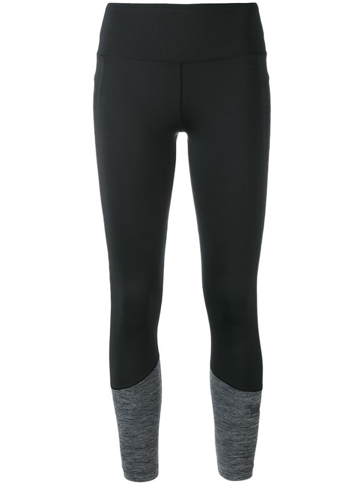 Adidas By Stella Mccartney Contrast Ankle Leggings - Black