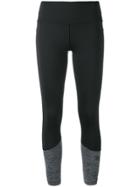 Adidas By Stella Mccartney Contrast Ankle Leggings - Black