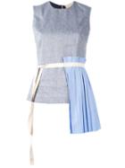 Erika Cavallini Jaiden Top, Women's, Size: 42, Blue, Cotton/linen/flax/polyester/polyester