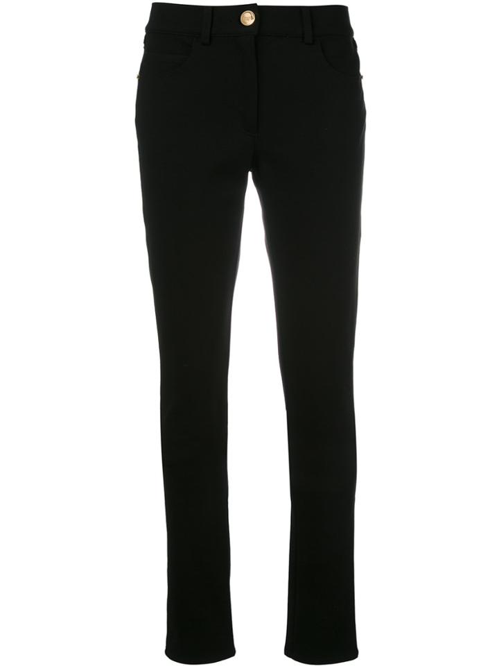 Cavalli Class Studded Trim Pants - Black