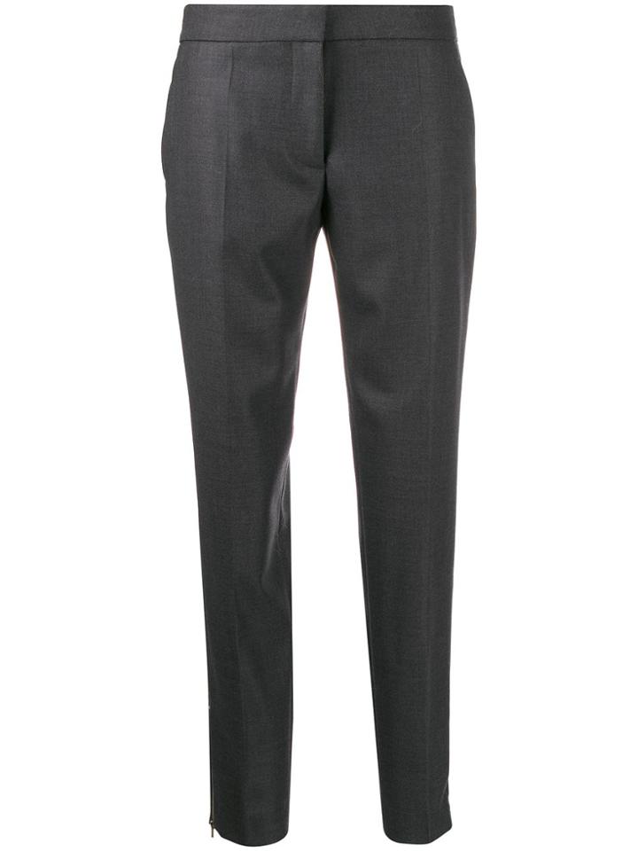Stella Mccartney Tapered-leg Cropped Trousers - Grey