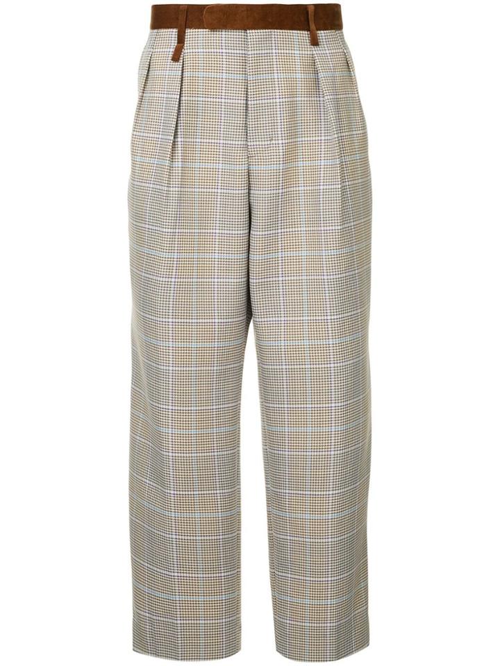 A(lefrude)e Checked Trousers - Grey