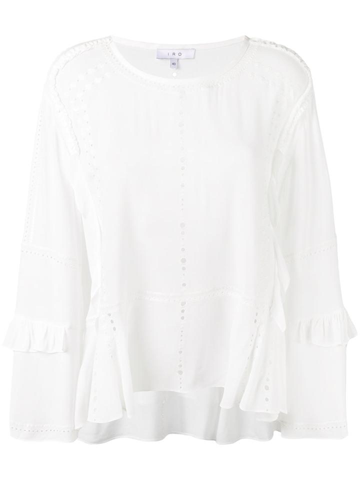 Iro Tracie Blouse, Women's, Size: 42, White, Rayon