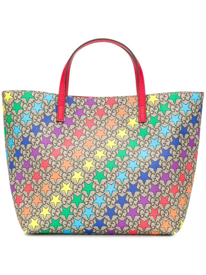 Gucci Vintage Star Print Mini Handbag - Neutrals