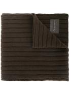 Billionaire Ribbed Scarf - Brown