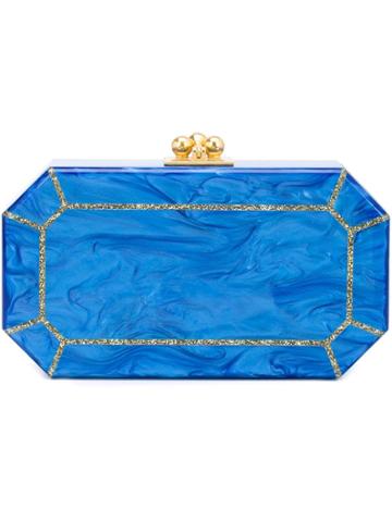 Edie Parker The Webster X Ritz Paris Clutch - Blue