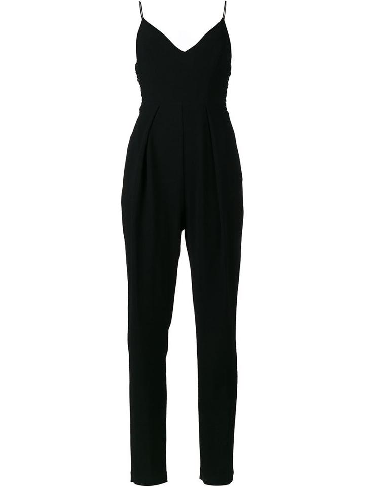 Zimmermann Urmam Jumpsuit With Cut-out Sides, Women's, Size: L, Black, Polyester/spandex/elastane