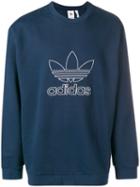 Adidas Outline Crewneck Sweatshirt - Blue