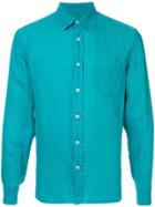 120% Lino Long Sleeve Shirt - Blue