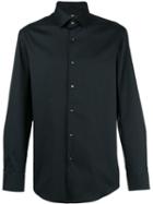 Boss Hugo Boss Plain Shirt, Men's, Size: 44, Black, Cotton/polyamide/spandex/elastane