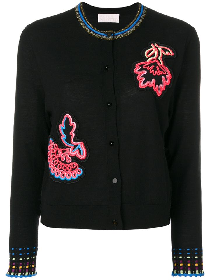 Peter Pilotto Appliqué Patch Cardigan - Black