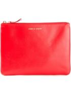 Comme Des Garçons Wallet 'colour Plain' Pouch - Red