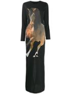 Marques'almeida Long Horse Graphic Shirt Dress - Black