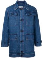 Gosha Rubchinskiy Yin-yang Print Denim Jacket - Blue