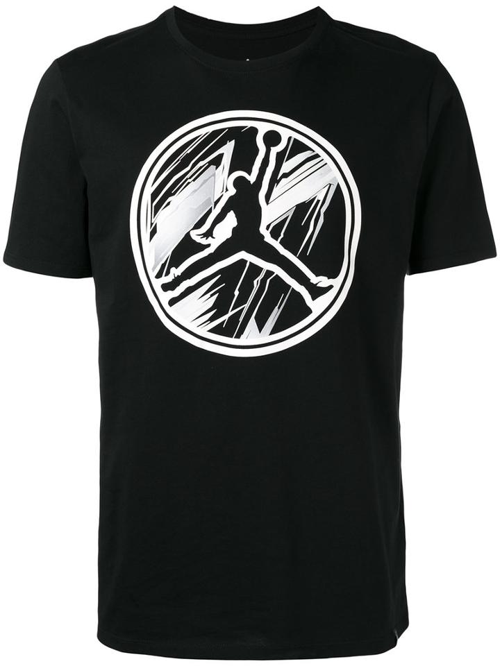 Nike Jordan Print T-shirt, Men's, Size: Medium, Black, Cotton