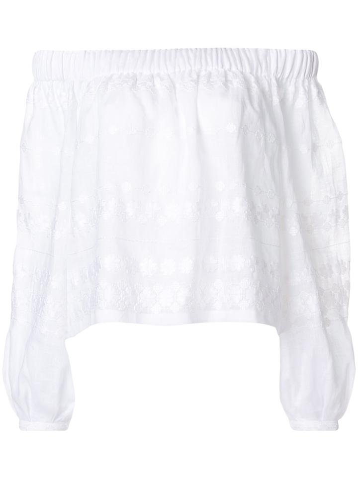 Vita Kin Off-shoulder Blouse - White