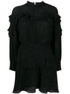 Isabel Marant Maeva Ruffled Mini Dress - Black