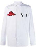 Valentino Embroidered Patch Shirt - White