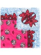 Mary Katrantzou - King Print Scarf - Women - Modal/cashmere - One Size, Pink, Modal/cashmere