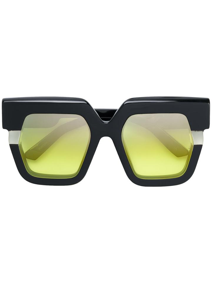 Jacques Marie Mage Lipton Oversize Sunglasses - Black