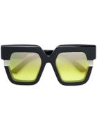 Jacques Marie Mage Lipton Oversize Sunglasses - Black