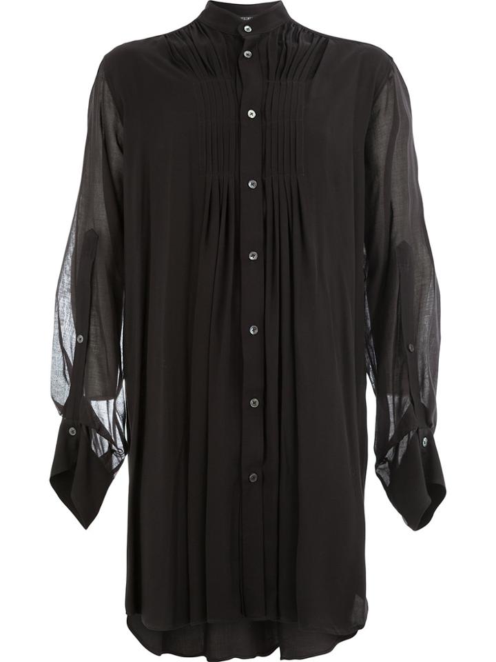 Ann Demeulemeester Long Shirt - Black