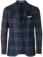 Cantarelli Checked Tailored Jacket - Blue