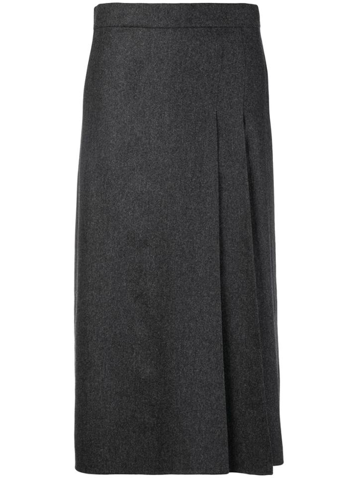 Lanvin Wool Pencil Skirt - Grey