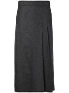 Lanvin Wool Pencil Skirt - Grey