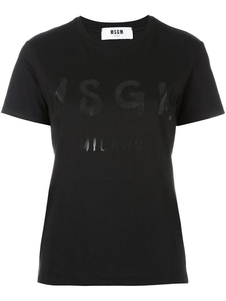 Msgm Tonal Logo Print T-shirt