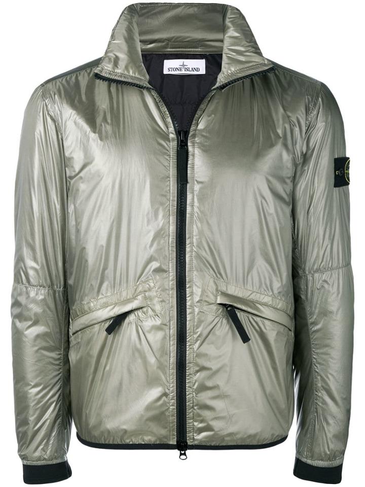 Stone Island Zipped Up Wind Breaker - Grey