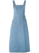 Sea - Paper Doll Apron Dress - Women - Cotton - 2, Blue, Cotton