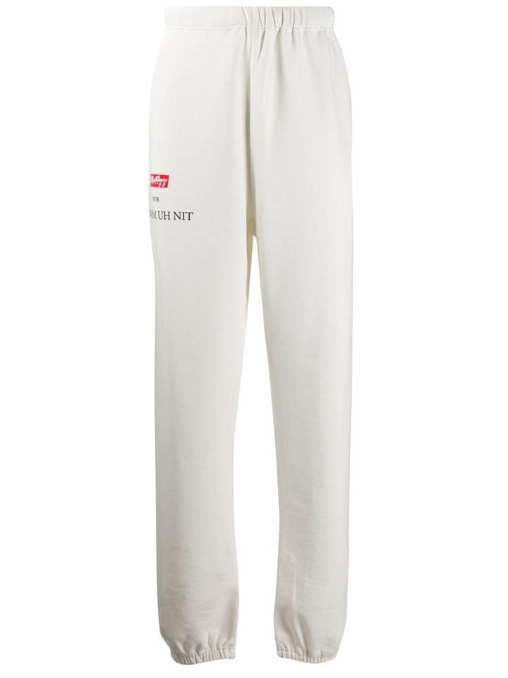 Ih Nom Uh Nit Logo Print Sweatpants - White