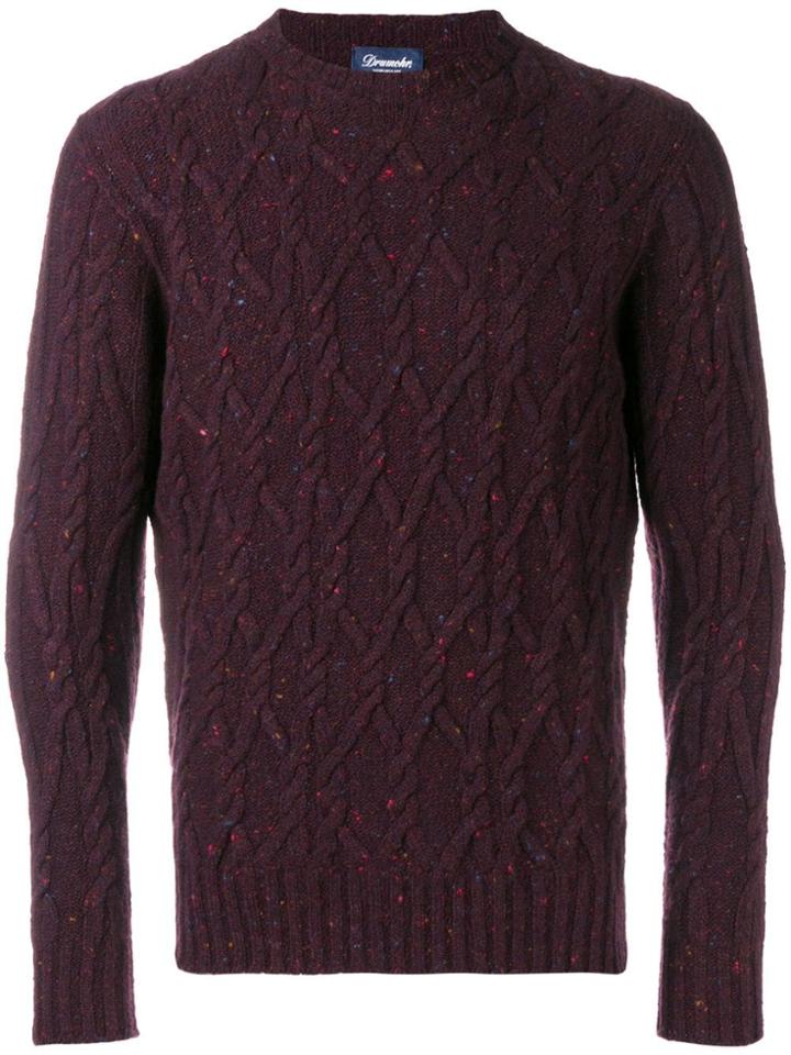 Drumohr Cable Knit Sweater - Red