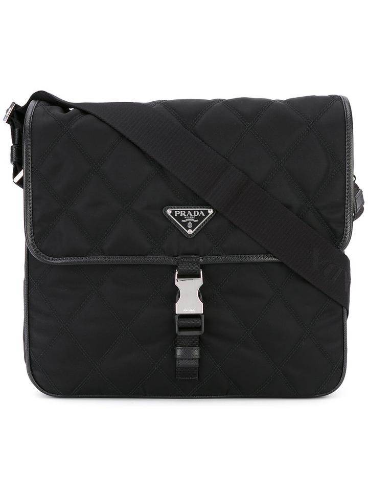 Prada - Quilted Shoulder Bag - Men - Nylon - One Size, Black, Nylon